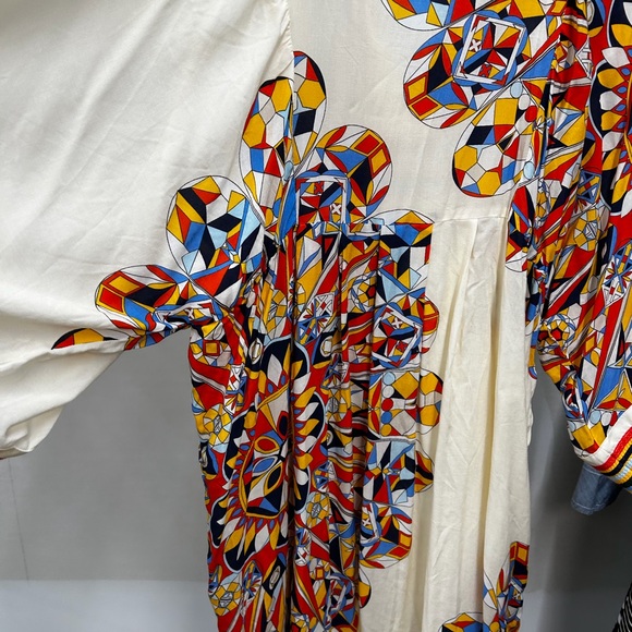 Tory Burch Multicolor Geometric Maxi Dress - Picture 8 of 9